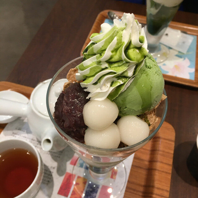 nana's green tea 町田東急ツインズ店のパフェ