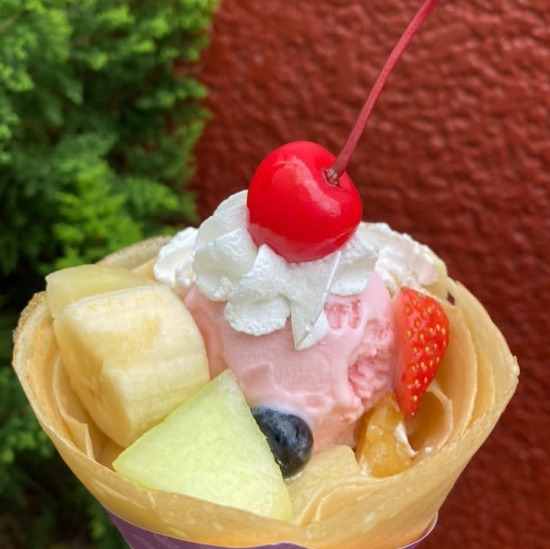 カフェクレープ ラフォーレのコラボクレープ