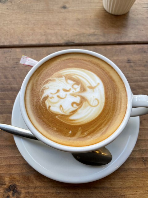 カフェゼノンのラテアート