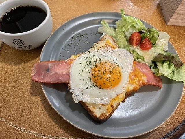 蒲田カフェのトースト