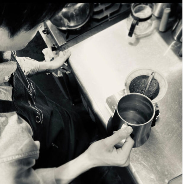 コーヒーファクトリー　つくば本店の自家焙煎の様子