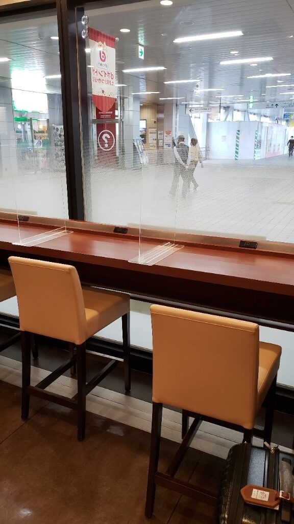 ドトールコーヒーショップアスティ大垣店の座席の写真