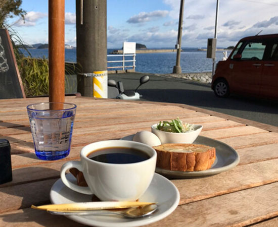 海cafe in Nisiuraのコーヒー