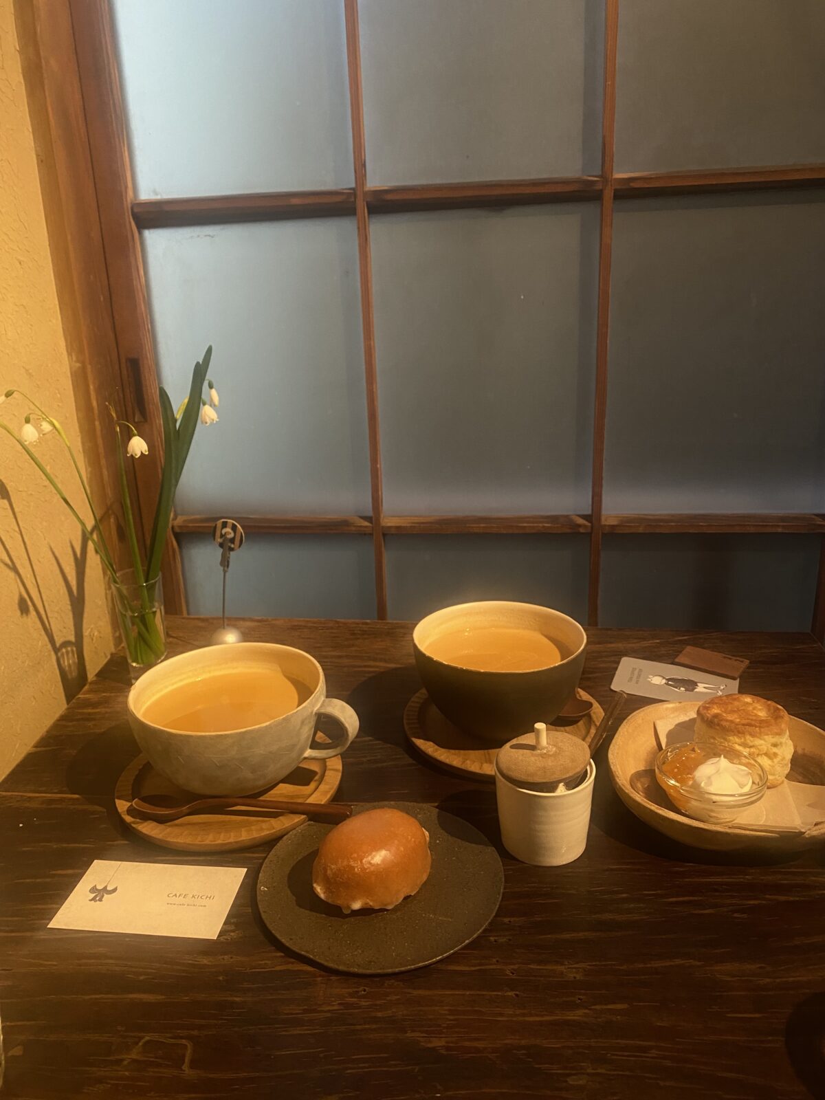 cafekichiのスコーン、レモンケーキ、チャイの写真
