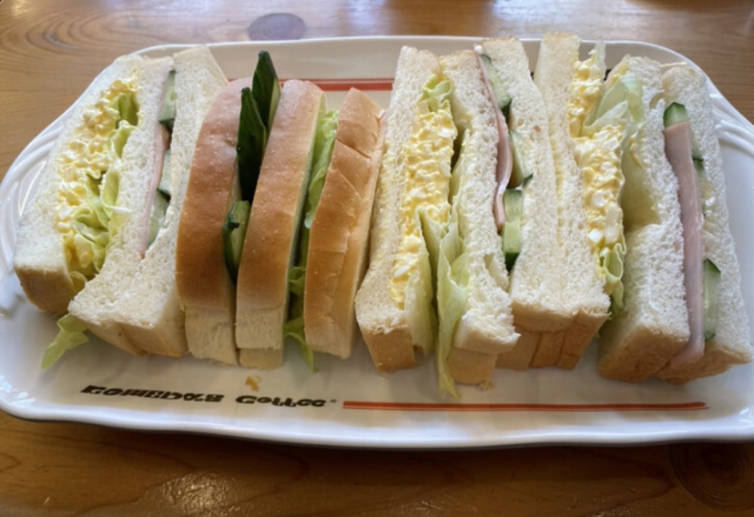 コメダ刈谷カメリア店のサンドイッチ