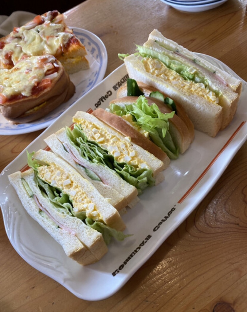 コメダ犬山五郎丸店のサンドイッチ