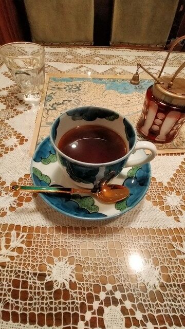 茶蘭花のコーヒー